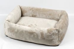 Лежак Гелиус флис, велсофт Бежевий. 405517 см
