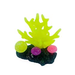 Корал жовтий, 8х5х8 см 