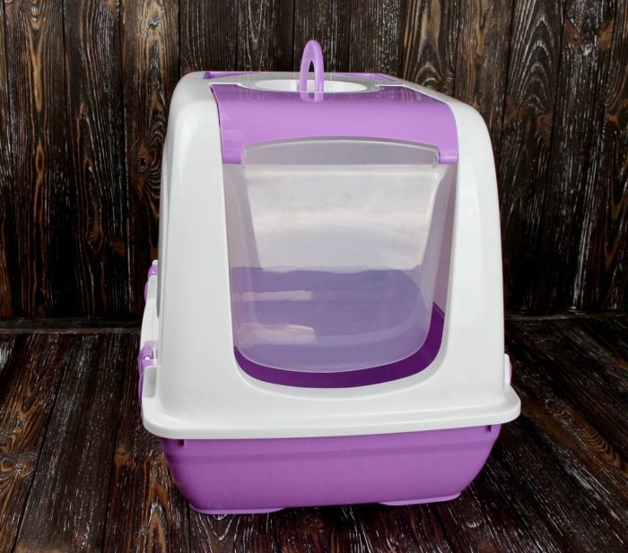 Туалет для котів будка 503740 см Чорничний