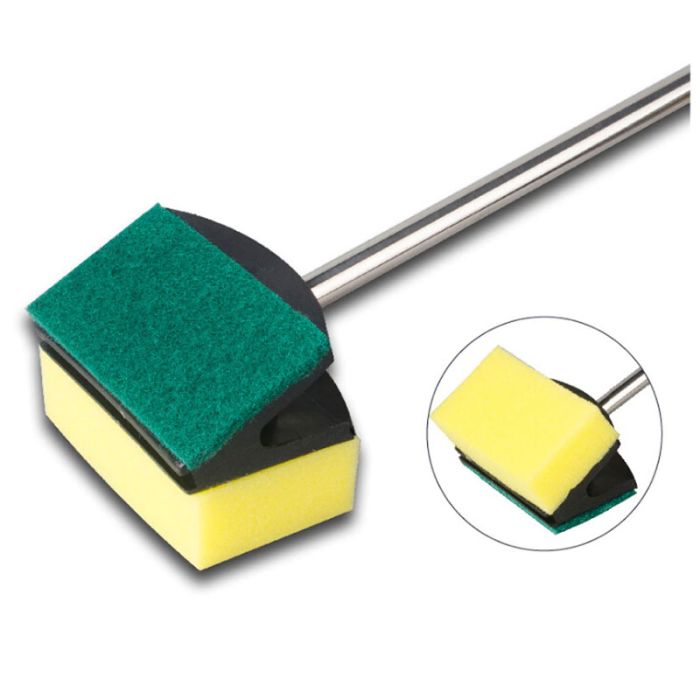 Скребок для акваріума 70см двосторонній Губка 