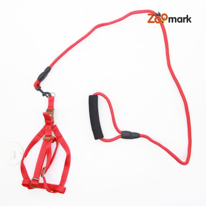 Комплект шлея з повідцем і гумовою ручкою 0,8х1,5120см 0, 8х1, 5120см