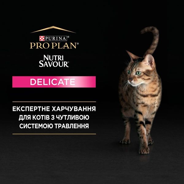 Pro Plan Nutrisavour Delicate консерва для котів із чутливим травленням у соусі з індичкою, 85 г 85 г
