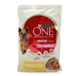 Purina One Mini консерви для собак з індичкою і морквою 100 г 