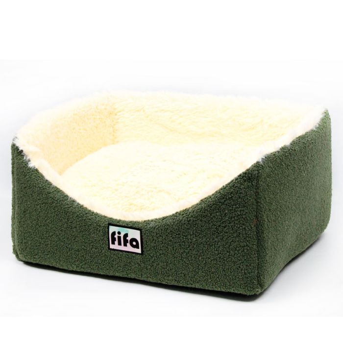 Лежак Брайтон меблева тканина + травичка зелений, 52х44х25 см 