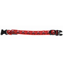 Нашийник LED Черепа тканинний S (2,5 см  35-43см)