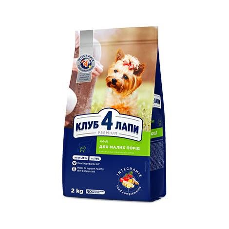 Акція Club 4 paws (Клуб 4 лапи) Для собак дрібних порід 2кг (-15)