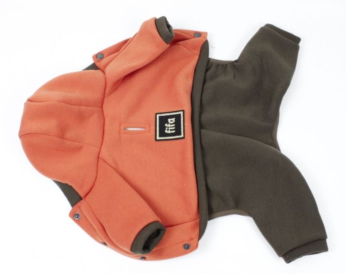 Комбінезон Стиль трикотаж на флісі помаранчево-коричневий (хлопчик) М