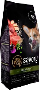 Savory All Breed Sterilized зі свіжим мясом індички сухий корм для стерилізованих собак 1 кг 