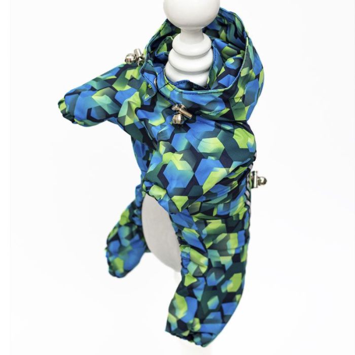 Стільники комбінезон для собак хлопчиків велсофт без силікону M1