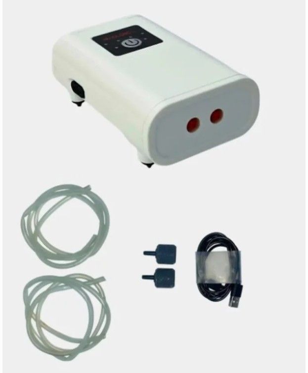 Компресор Xilong DC-328 на акумуляторі двоканальний 2Вт, 3 лхв 