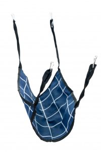 Гамак для гризунів з бязі, розмір 2525 см синій у клітинку