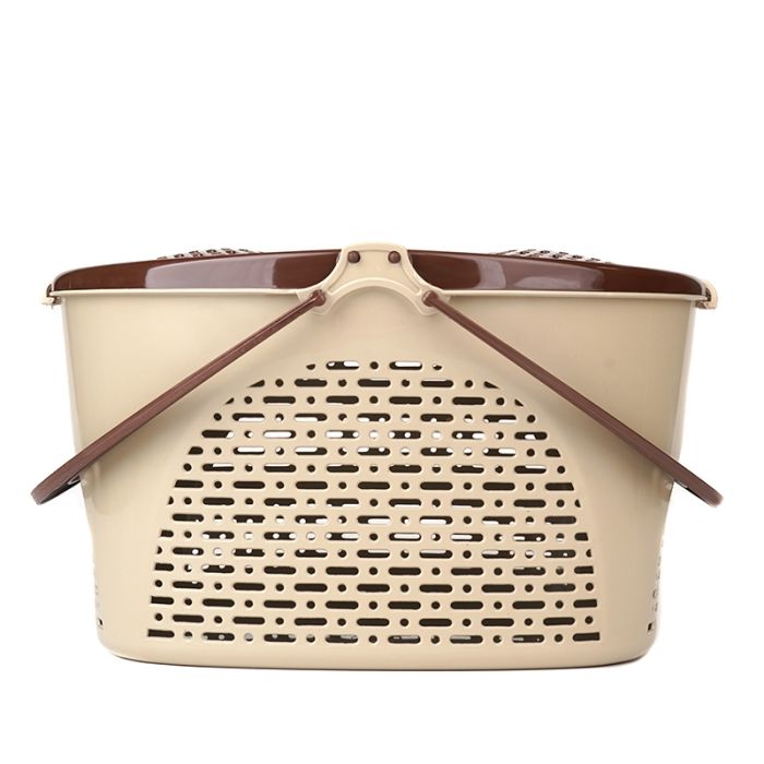 Кошик-переноска пластик Бежевий