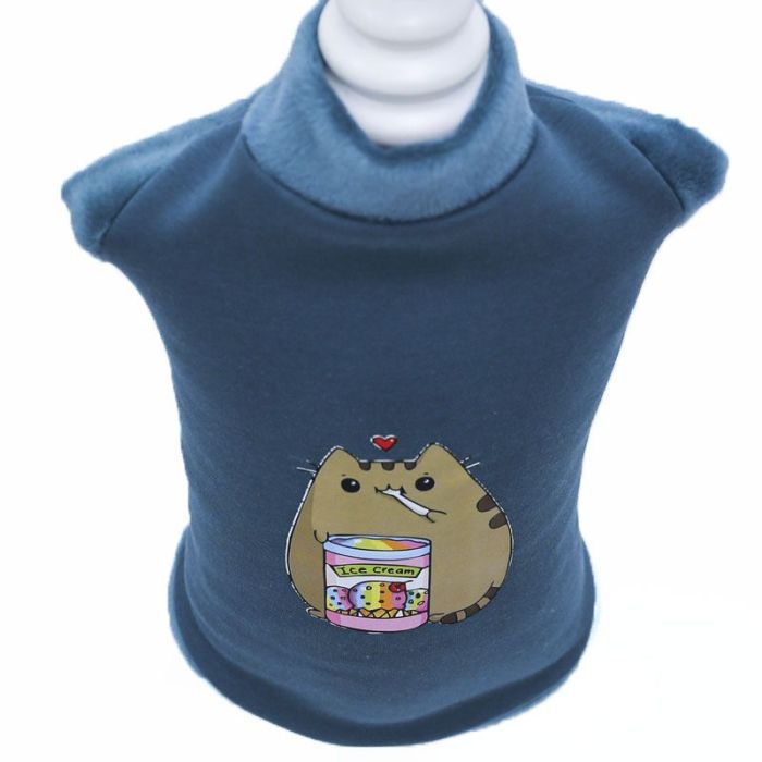 Толстовка для котів Барсик трикотаж на хутрі 3 (А32  В38см)