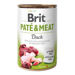 Brit Pate  Meat Dog консерва для собак з качкою 400г 