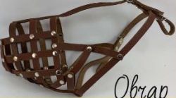 Намордник сітка для доберманів псів коричневий Фауна 003005-2 Чорний