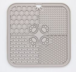 Килимок  для лизання з присоскою 2020см Сірий 