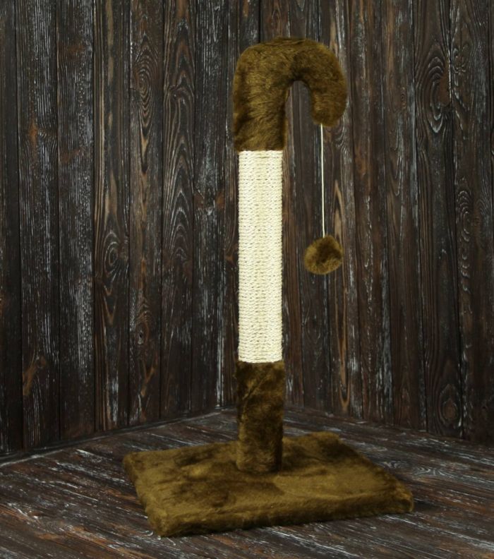 Когтеточка Гном, сизаль 37  37,см Коричневий