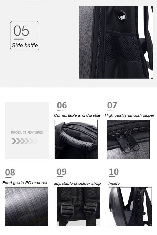 Рюкзак пластик ілюмінатор зі смугою 32х42х29 см червоний