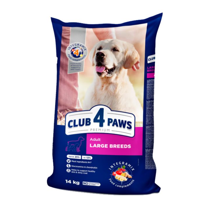 Клуб 4 лапи Преміум для собак великих порід 14кг 