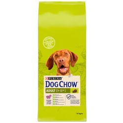 Dog Chow Adult 1+ сухий корм для собак з ягням 14 кг