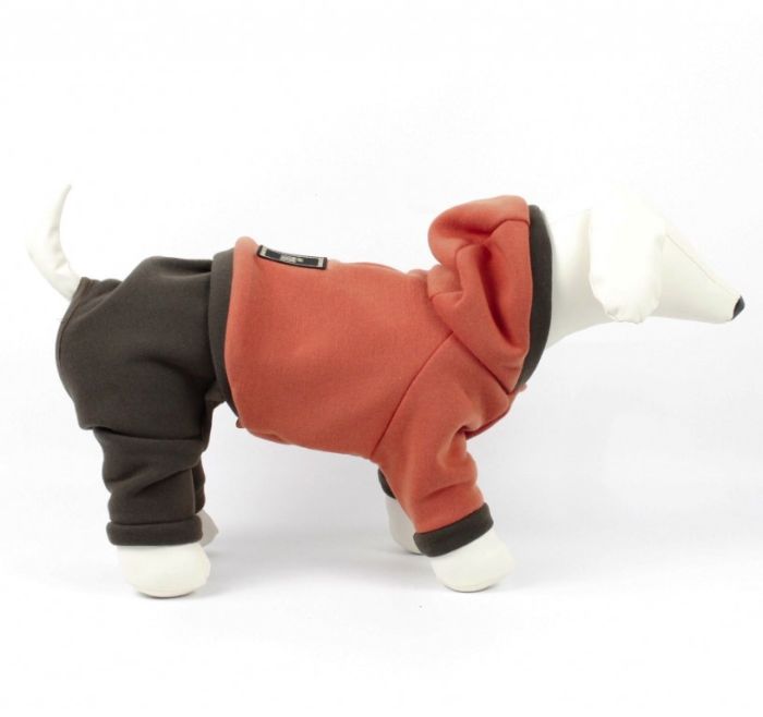 Комбінезон Стиль трикотаж на флісі помаранчево-коричневий (хлопчик) S2