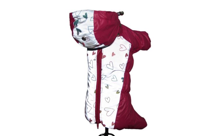 Ялинка світшот для собак дівчаток трикотаж на флісі Фуксія XS