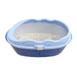 Туалет глибокий з бортом і сіткою, Фауна Блакитний