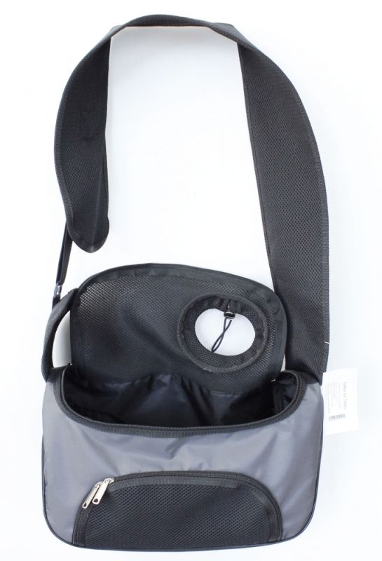 Сумка Слінг Уікенд Чорно-сіра 352116 см. 