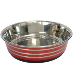 Миска метал з тисненням Червона d 28см 4320 мл 