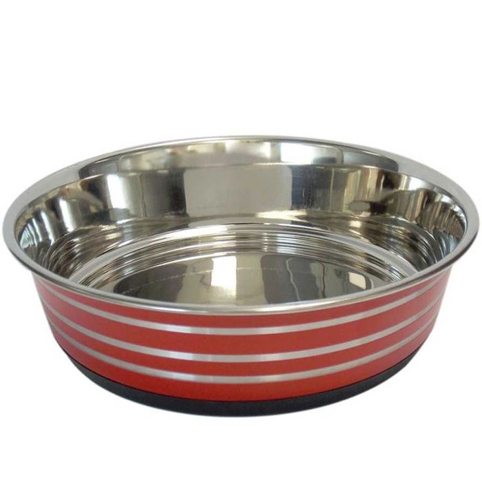 Миска метал з тисненням Червона d 28см 4320 мл 