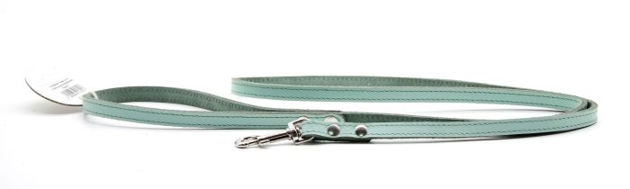 Повідець Franty Style шкіра, 10 мм х 1,20 м аквамарин