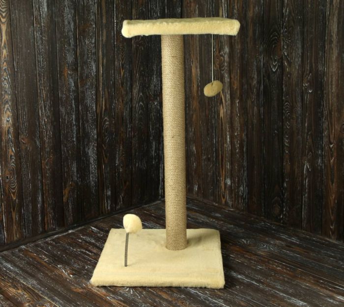 Дряпка для кота Соло бежева Джут