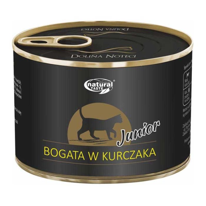 Dolina Noteci Natural Taste Kitten мясні шматочки з куркою консерви для котів 185 г Консерви Dolina Noteci Natural Taste Kitten 185гр мясні шматоч.з куркою 20172