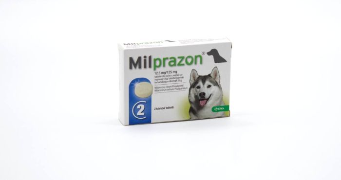 Мілпразон 12,5 мг для собак більше 5кг для собак малих порід і цуценят (1-5 кг)