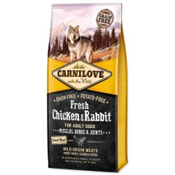 Carnilove Fresh Chicken  Rabbit Сухий корм для дорослих собак усіх порід з куркою та кроликом 12 кг 