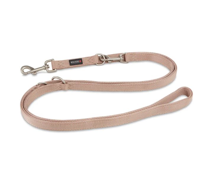 Повідець перестібка з нейлону для собак маленьких порід та котів Wolters Professional S 2 м / 10 мм Шампань