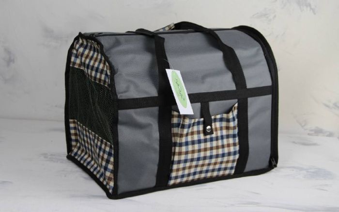 Сумка-переноска 3 39х28х31 см сіра