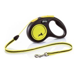 Рулетка Flexi Neon S-трос 5м до 12 кг