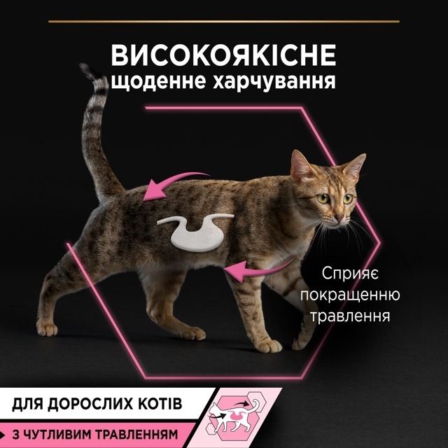 Purina Pro Plan вологий корм для кішок з чутливим травленням з океанічною рибою 85 г 