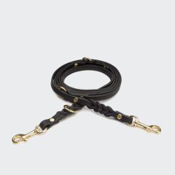 Повідець для собак Cloud7 Riverside Park 225 см / 1 см Чорний S