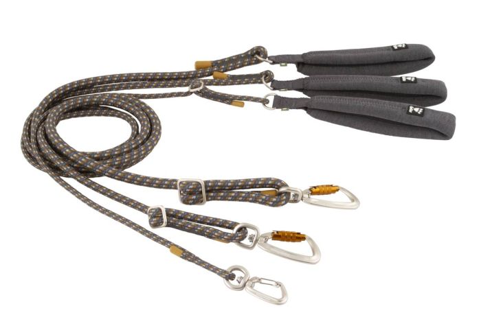 Регульований повідець для собак Hurtta ECO 120-180 см х 11 мм Сірий