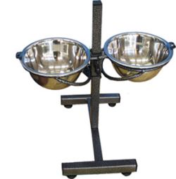 Стійка 2 миски  26 см x h50 см 2,9 л
