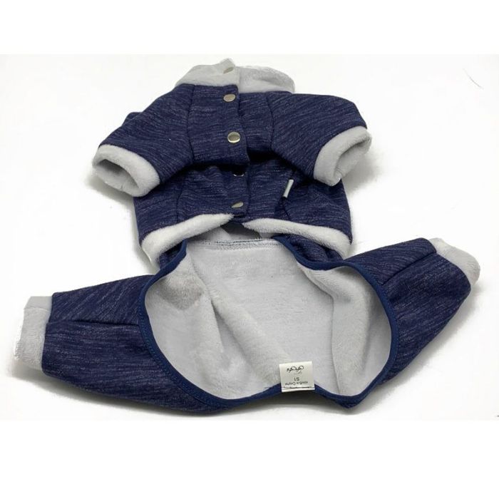 Снупі комбінезон для собак хлопчиків трикотаж на хутрі М 