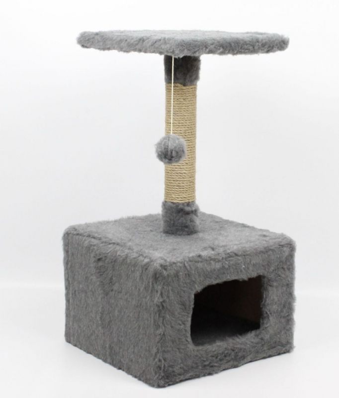 Когтеточка Том Новий хутро-джутова Сірий