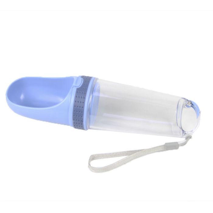 Поїлка Дорожня для тварин 350 мл 8х8х28 см Трояндовий