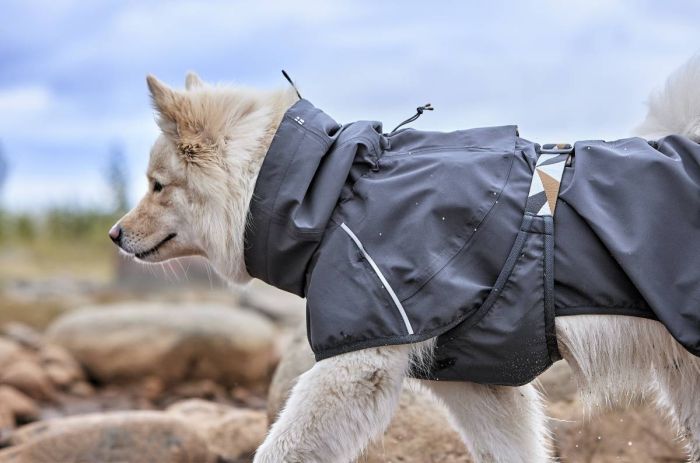 Дощовик для собак Hurtta Mudventure Coat ECO 55 Сірий
