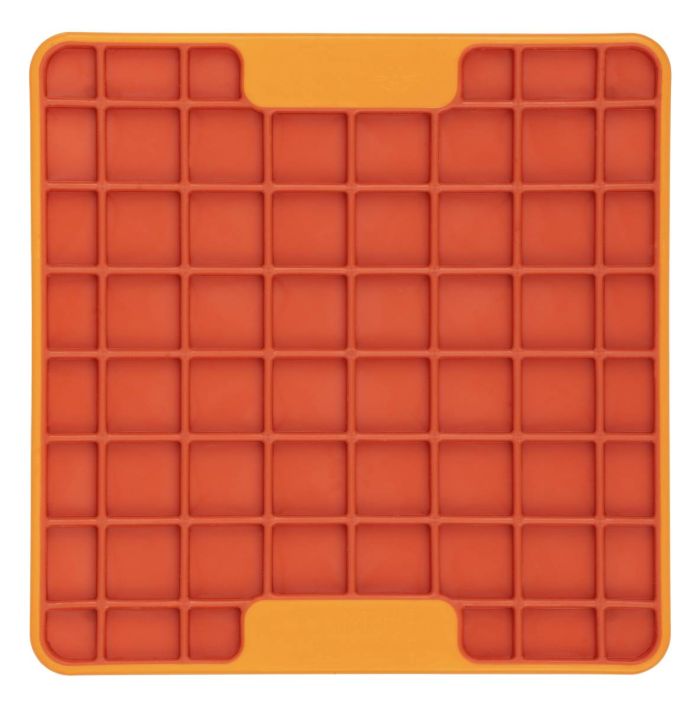 Лизальний килимок антистрес для маленьких собак собак LickiMat Mini Tuff Playdate Orange, тверда основа