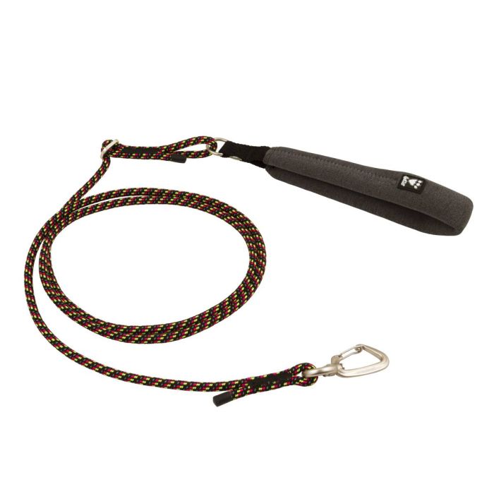 Регульований повідець для собак Hurtta ECO 120-180 см х 6 мм Лакричний неон