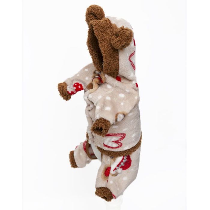 Красуня комбінезон для собак дівчаток махра XS