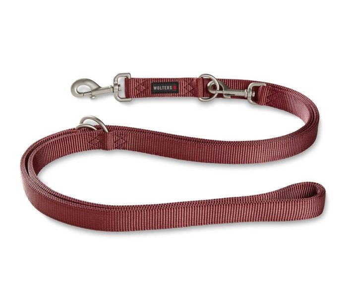 Повідець перестібка з нейлону Wolters Professional L 3 м / 20 мм Бордовий